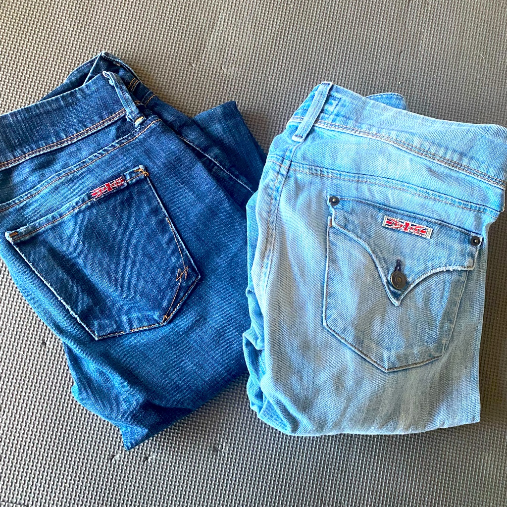 Hudson Brand Skinny Jeans  1 Light Pair 1 Medium Wash 20 Each